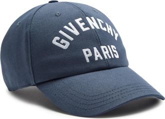 Givenchy Curved Logo-embroidered Cotton cap - Navy - One Size