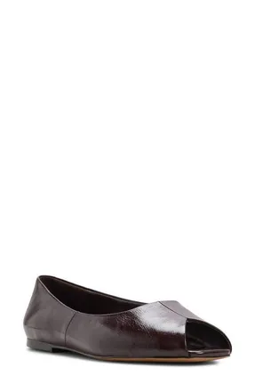 Aldo Alieiki Peep Toe Flat in Bordeaux at Nordstrom, Size 7.5