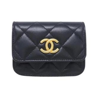 Chanel Pre-owned Goatskin Waist Bag - Dames - Pre-owned - Zwart - Maat: ONE Size Leer