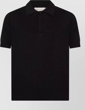 Ami short-sleeve wool polo shirt