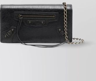 Balenciaga le city leather clutch bag