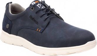 Xti Mens Refresh Suede Oxfords In Navy