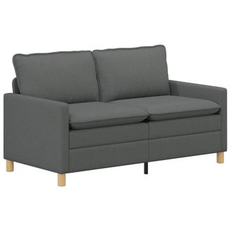 vidaXL Sof&aacute; 2 Plaza Gris Oscuro 156 X 81 X 87,5 Cm Tela Vidaxl