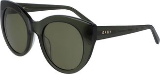 DKNY DK517S 300 Womens Sunglasses Green Size 52