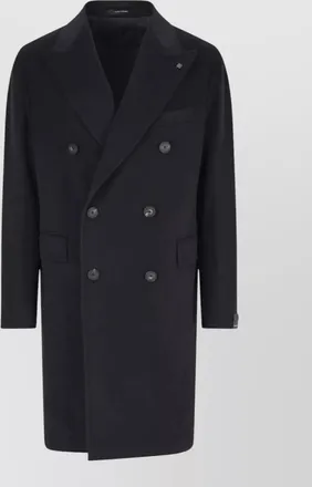 Tagliatore virgin wool double breasted coat