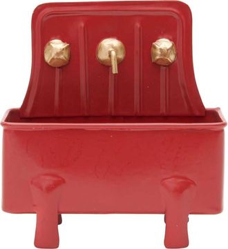 Foreside Home And Garden Vintage Red Bathtub Mini Planter at Nordstrom