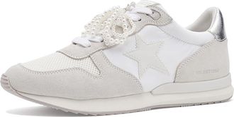 Vintage Havana Rock Womens Shoes White/Grey/Washed Silver : 8.5 M, Leather/Synthetic