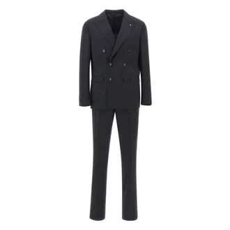 Manuel Ritz Dresses Blue - male - Manuel Ritz - Double Breasted Suits - Blue - XL - Suits