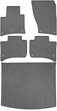 OEM Volkswagen Touareg Ii Suv De Febrero De 2010 A Marzo De 2018. Juego De Alfombrillas De Goma Para Coche Y Alfombrilla Para Maletero