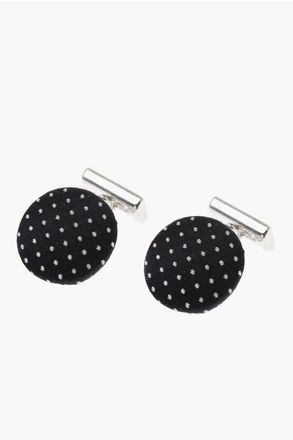 Corneliani Dotted Silk Lapel Brooch size Unica