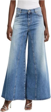 Pinko Winona Wide Leg Jeans - Dames - Loose Fit Jeans - Blauw - W29 - Katoen - Jeans