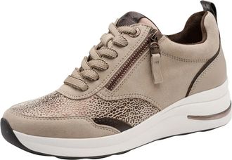 Tamaris Comfort Sneaker - Dames - Schoenen - Beige - Maat: 39 EU Leer