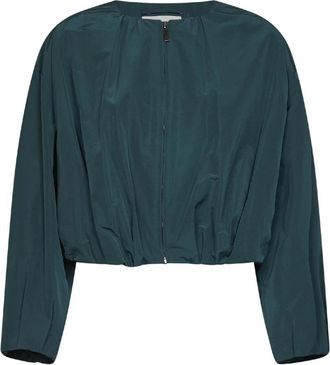 Max Mara Butterfly Bomberjack - Dames - Bomber jackets - Groen - S - Katoen - Jassen
