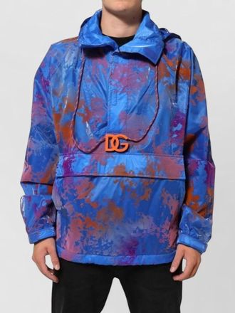 Dolce & Gabbana tie-dye logo hooded jacket