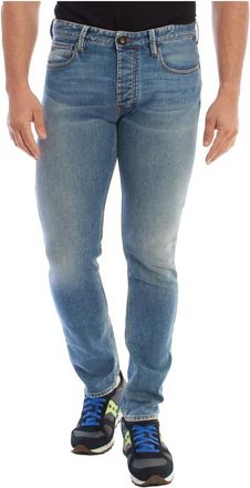 Emporio Armani Slim Fit Denim Jeans - Heren - Slim Fit Jeans - Blauw - W31 - Denim - Jeans