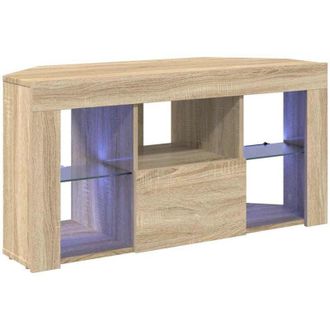 vidaXL Armario Led Para Tv De Esquina Roble Sonoma 100 X 40 X 50 Cm Vidaxl
