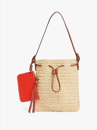 Tommy Hilfiger Raffia Pouch