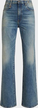 R13 Jane High-Rise Boot-Cut Jeans