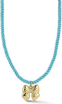 Sphera Milano Pendant Rope Necklace in Gold/Bow at Nordstrom Rack