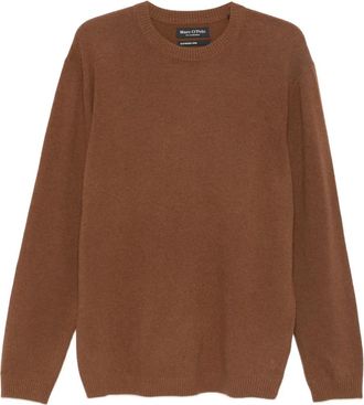 Marc O'Polo Maglione con scollo rotondo - Marrone