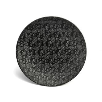 Medard De Noblat Plato de postre (x6) Gres Negro