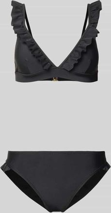 Shiwi Bikini-Set mit R&uuml;schen Modell BOBBY in Black, Gr&ouml;&szlig;e 34