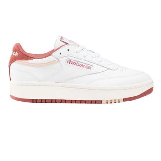Reebok Dames/Dames Club C Leren Platform Trainers (Wit/Roze)