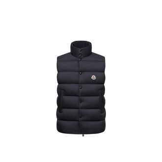 Moncler Moncler Tibb Down Vest, Men, Black, Size: 1