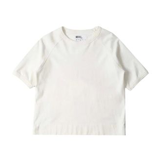 Margaret Howell Raglanmouw T-shirt - Dames - Tops - Wit - Maat: XL Katoen