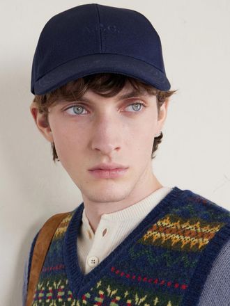 A.P.C. Charlie Logo-Embroidered Cotton-Blend Canvas Baseball Cap