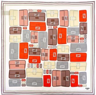 Fendi Fendi Baguette Foulard Silk Scarf