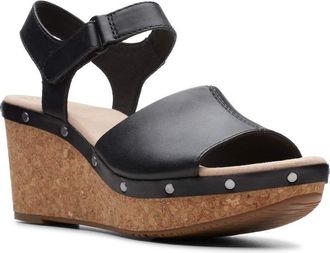 Clarks Womens Annadel Clover Wedge Sandal