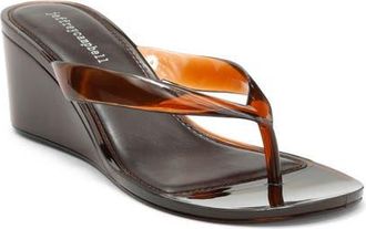 Jeffrey Campbell Gigabyte Wedge Flip Flop in Brown at Nordstrom, Size 10