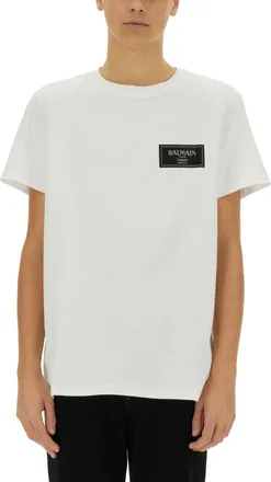Balmain T-Shirt With Logo-Uomo