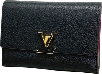 Louis Vuitton Hot Pink Noir Wallet (Tri-Fold) (Pre-Owned)