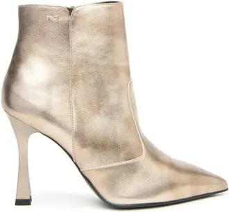 Nero Giardini Pointed Toe Ankle Bootie in Gold at Nordstrom, Size 11Us