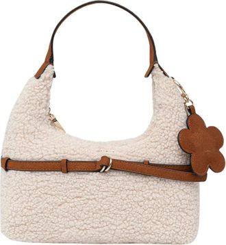 Guess Taylor Mini Hobo - Dames - Tassen - Beige - Maat: ONE Size Su&egrave;de