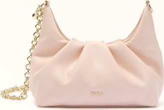 Furla Delia Shoulder Bag Dusty Pink Pink Nappa Leather Woman