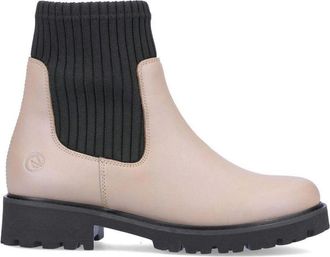Remonte Enkel laarzen - Dames - Enkellaarsjes - Beige - 36 EU - Leer - Schoenen