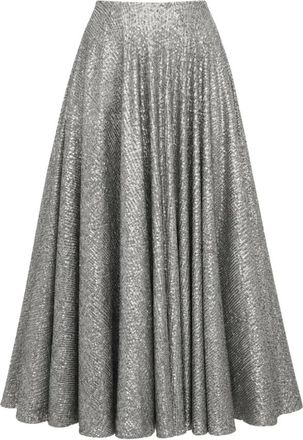 Norma Kamali Faldas midi - Skirts - Mujer - Gris - M