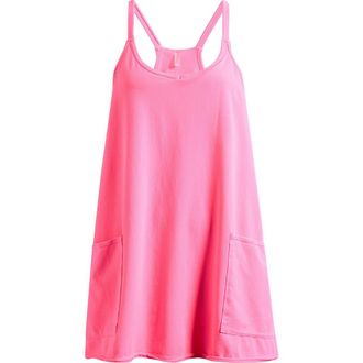 Free People FP Movement Hot Shot Racerback Romper in Hot Pink at Nordstrom, Size X-Small