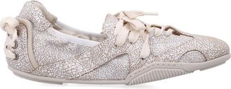 Acne Studios Lace-up Leren Schoenen - Dames - Ballerinas - Wit - 41 EU - Leer - Schoenen