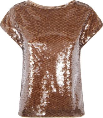 Alberta Ferretti Polyester Shirt - Dames - Tops - Bruin - Maat: XS Poliester