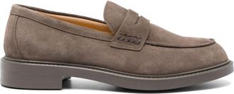 Doucal's penny-slot loafers - women - Suede - 38.5 - Brown