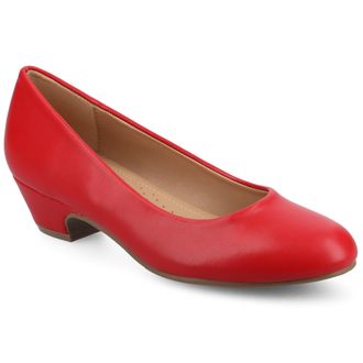 Journee Collection Women & apos;s Comfort Saar Medium and Wide Width Pumps