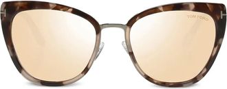 Tom Ford Eyewear cat-eye frame sunglasses - Brown