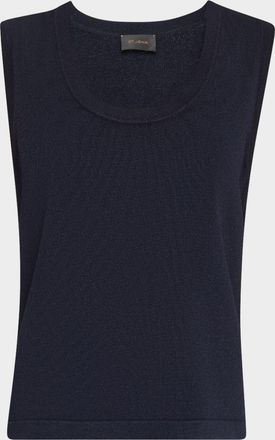 St. John Santiago Knit Scoop-Neck Tank Top