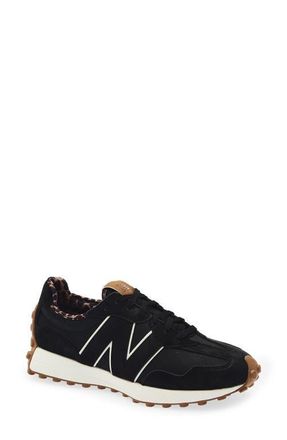 New Balance 327 Waterproof Spikeless Golf Shoe in True Black at Nordstrom, Size 7.5