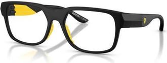 Ferrari 55mm Irregular optical glasses in Black/Yellow at Nordstrom
