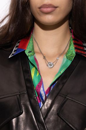 Versace Medusa Head Necklace, Womens, Silver